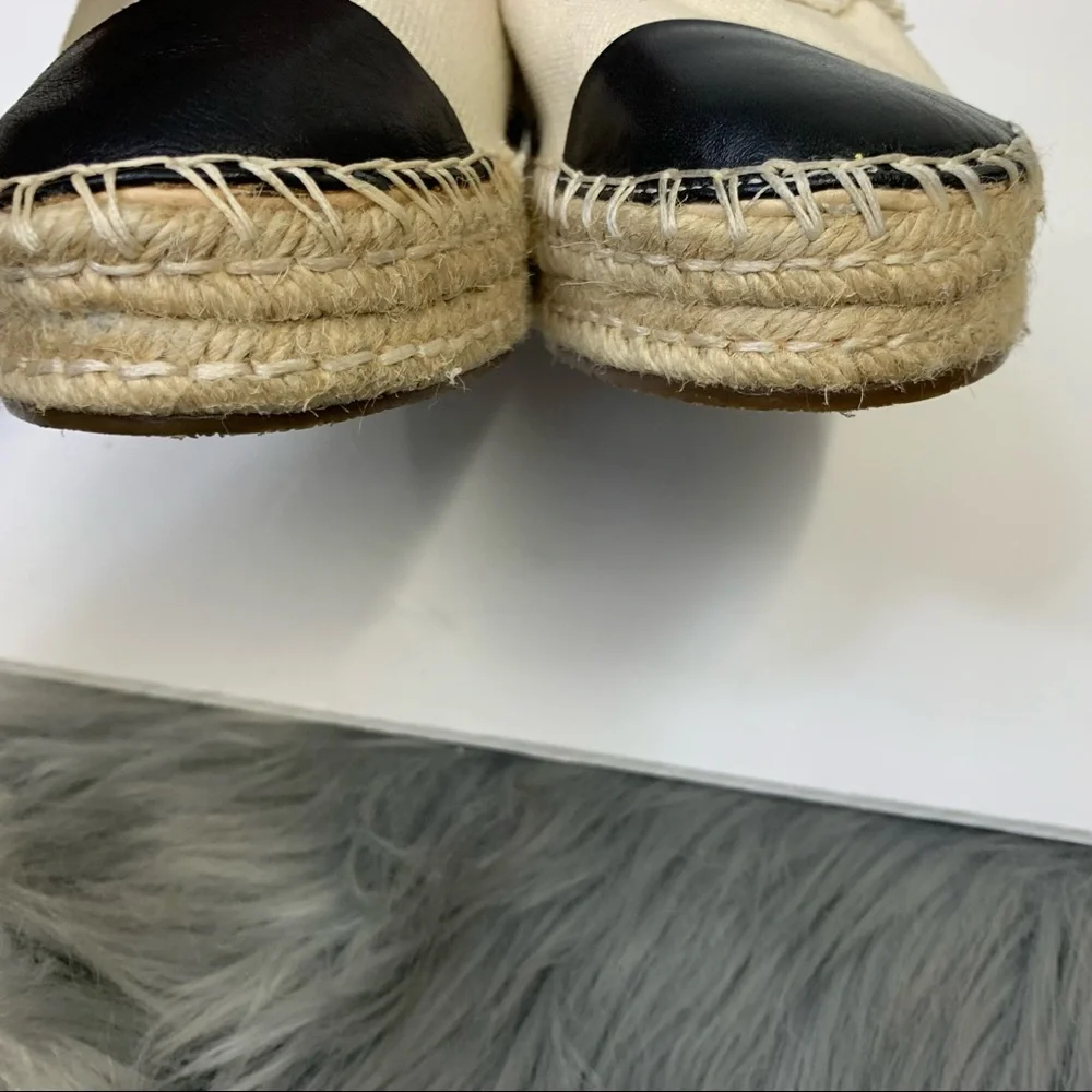 Schutz Cru & Black‎ Oakes Espadrilles Platforms